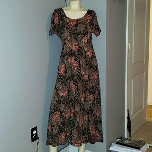 Vintage 90s paisley dress